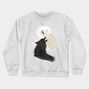 The legend of the two wolves - illustration of the inspiring and meditative tale Crewneck Sweatshirt